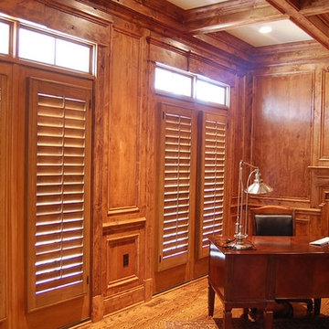 Interior shutters with 3 1/4" louvers
