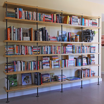 iron pipe bookcase