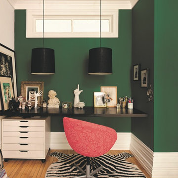 Ivy League Green Home Office