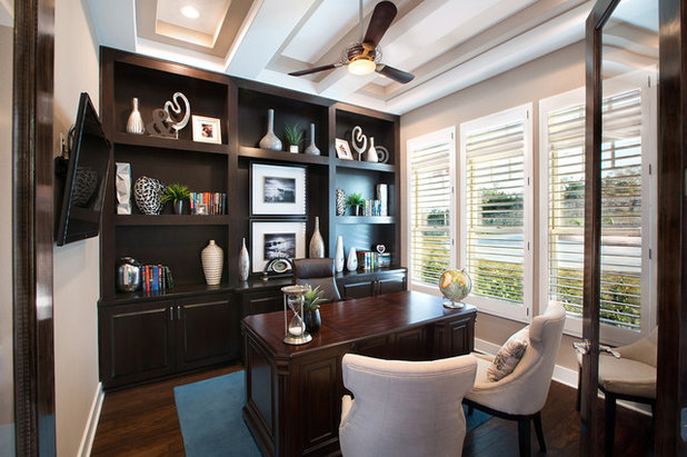 Traditional Home Office by Mary DeWalt Design Group