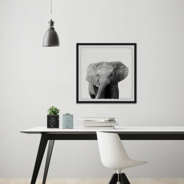 "King of the Elephants" Framed Painting Print