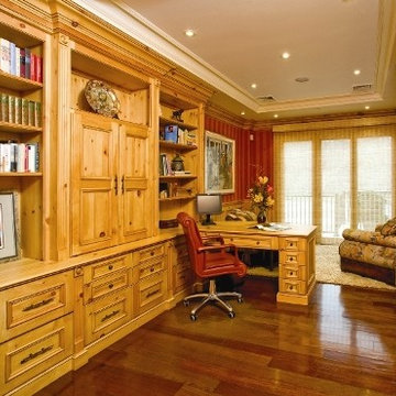 Knotty Pine Home Office