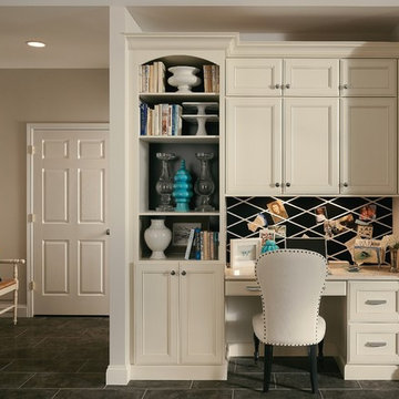 KraftMaid: Canvas Office with Open Shelving