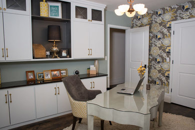 Transitional home office photo in Cleveland