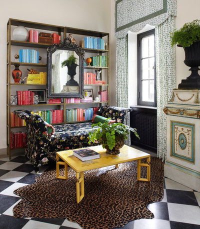 Eclectic Home Office by Summer Thornton Design, Inc