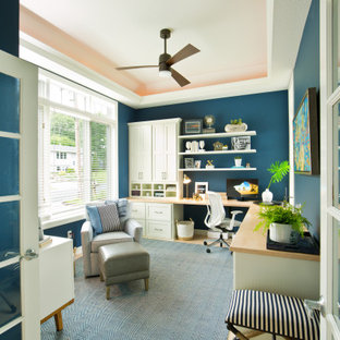 Mittelgroßes Klassisches Arbeitszimmer in Minneapolis