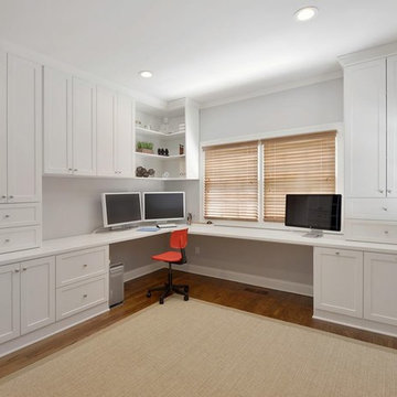 Large White Floor to Ceiling Office