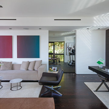 Laurel Way Beverly Hills modern home office & guest suite