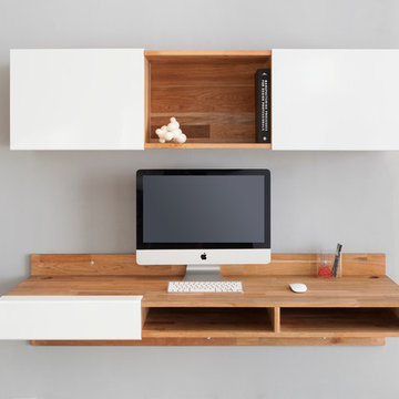 LAXseries Wall Mounted Desk + 3X Shelf