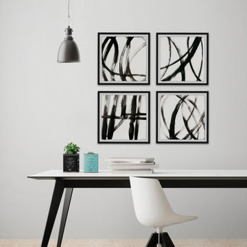 Linear Expression Quadriptych