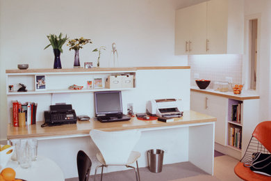 Inspiration for a modern home office in London.