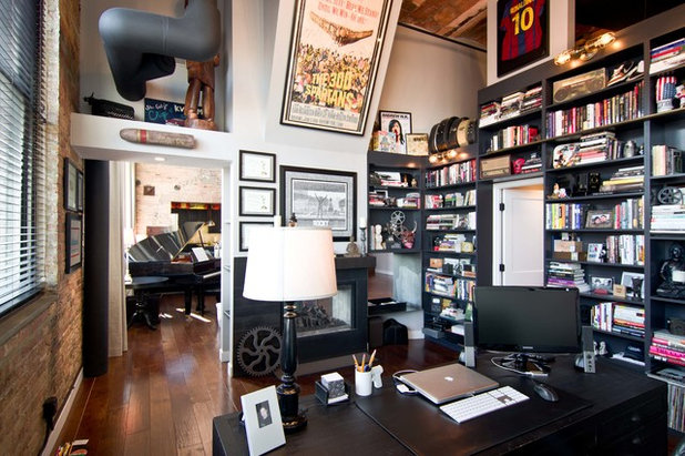 Industrial Home Office by Besch Architecture