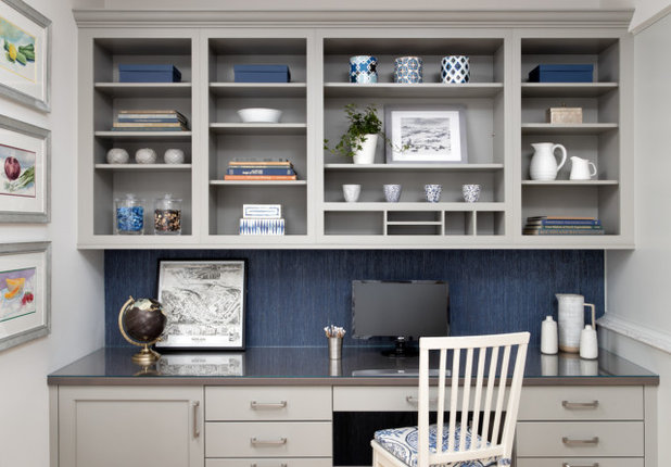 Traditional Home Office by redhead design, llc