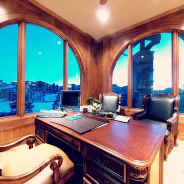Luxury Custom Home Office By Timber Ridge Properties