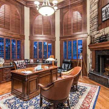 Luxury Custom Home Office By Timber Ridge Properties