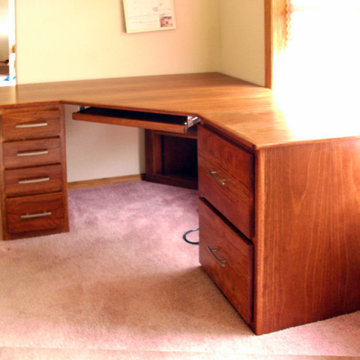 Lyptus Desk with Dark Stain
