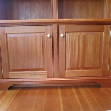 Mahogany base cabinetry