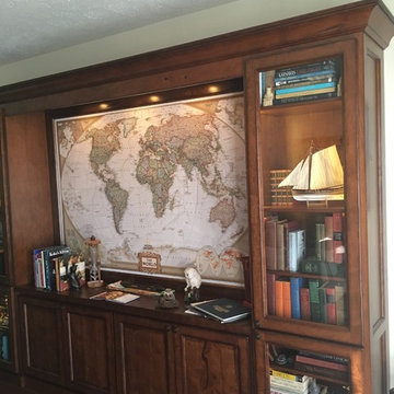 Map Curio Cabinet