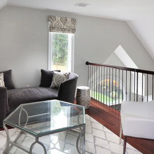 Inspiration for a contemporary home office remodel in Boston