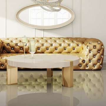 MD SOFA with Swarovski Crystal buttons - Karen collection
