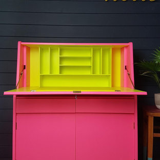 Idée de décoration pour un bureau vintage.
