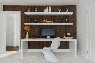 Home office - contemporary home office idea in New York