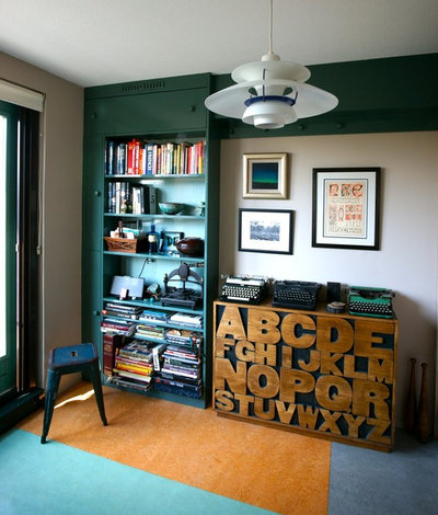 Eclectic Home Office Modern Home Office