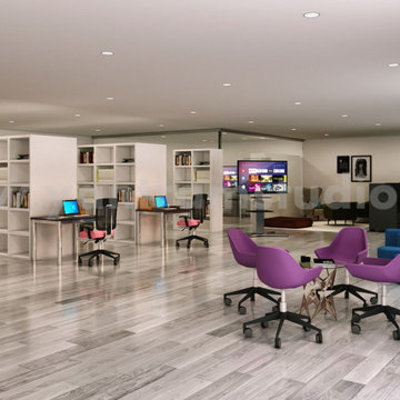 Grand Office & spacious sitting area Design idea