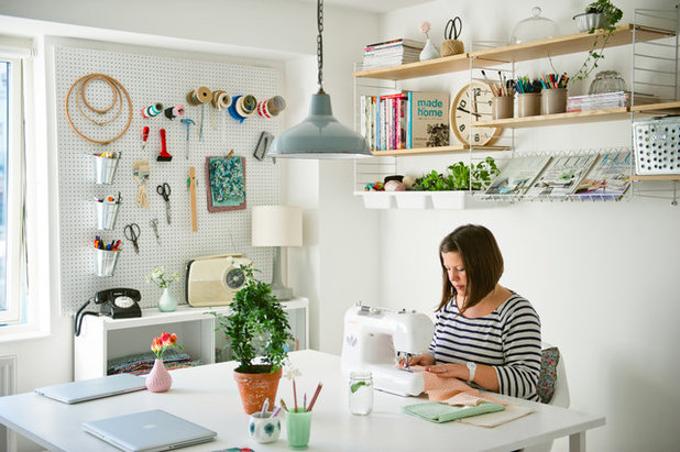 Scandinavian Home Office by Apartment Apothecary