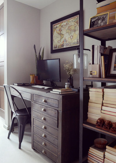 Industrial Home Office by Design Fixation [Faith Provencher]