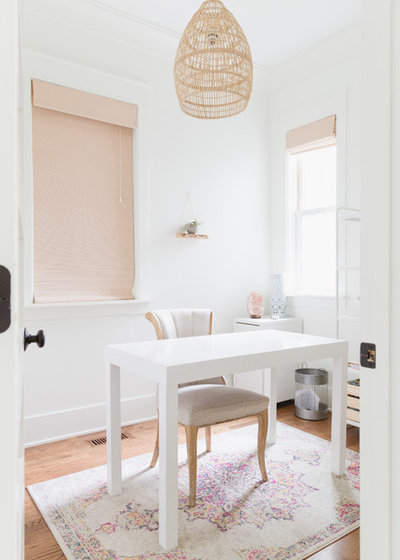 Beach Style Home Office by Rachel Loewen Photography