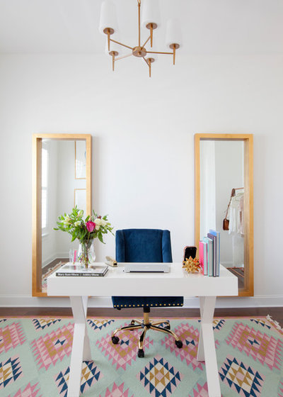 Traditional Home Office by Margaret Wright Photography