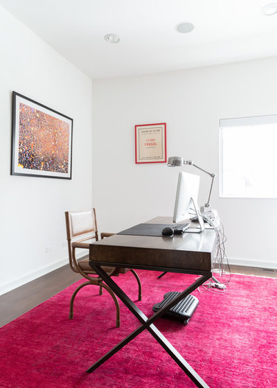 Eclectic Home Office by Rachel Loewen Photography