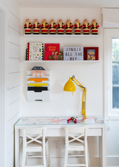 Transitional Home Office My Houzz: Willow Glen Christmas Home Tour