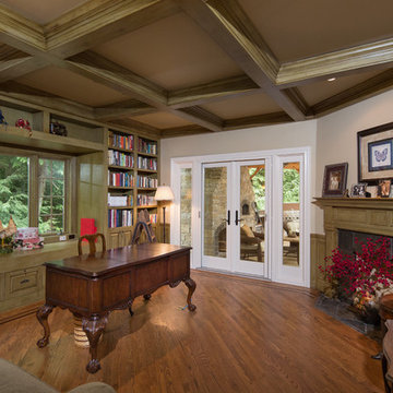 Naperville Luxury Custom Millwork Home Office Study Library
