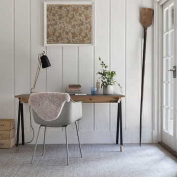 Natural Sisal Carpet Flooring For A Home Office