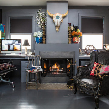 Eclectic Home Office