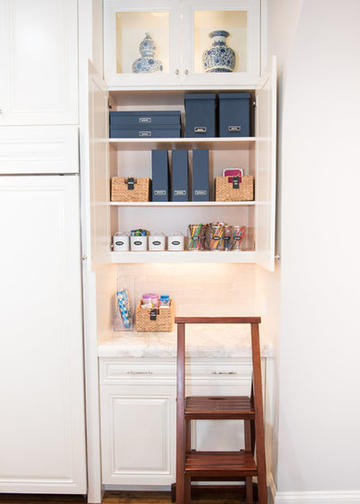Transitional Home Office by NEAT Method Santa Barbara