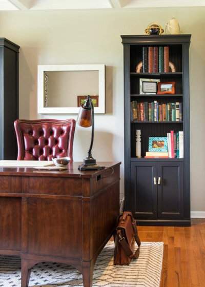 Transitional Home Office by Your Favorite Room By Cathy Zaeske