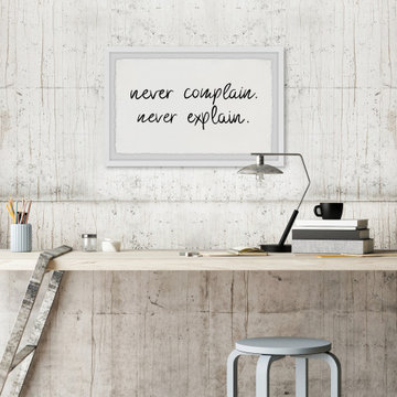 "Never Complain Never Explain" Framed Painting Print