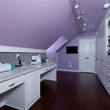 New garage and Attic Remodel to media and Craft Room
