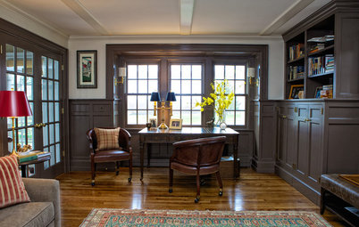 Room of the Day: Stately Study Includes a Cozy Family Space
