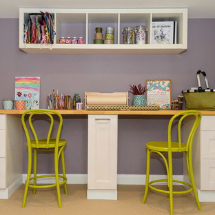 75 Beautiful Craft Room With Purple Walls Pictures Ideas August 2021 Houzz