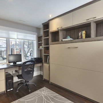North Toronto Home Office with Murphy Bed