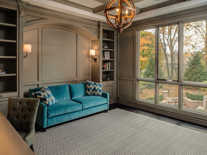 Transitional Home Office - Built-In