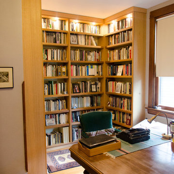 Oak Library Bookshelves