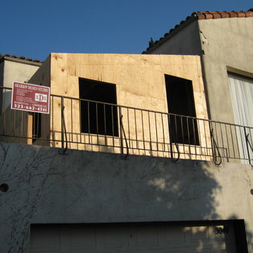 Office Addition Over 84 yrs. Old Existing Garage in Silver Lake, L.A.