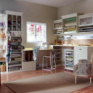 White Craft Room - My Favorite Baskets For Craft Room Organization My 100 Year Old Home : The white cabinets and black countertop look clean and crisp.