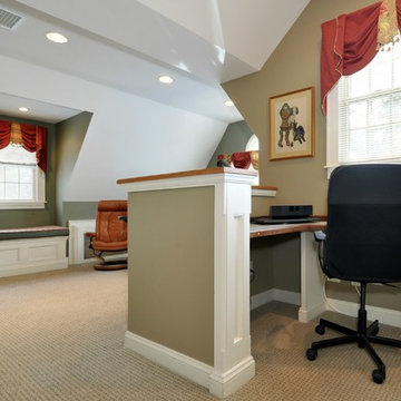 Office and family room combo