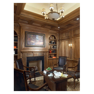 Office-Library Winnetka - Traditional - Home Office - Chicago - by ...